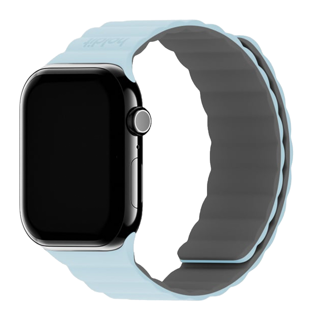 Holdit Silikonarmband Magnet für Apple Watch | 38/40/41/42 mm - Mineral Blue / Grey