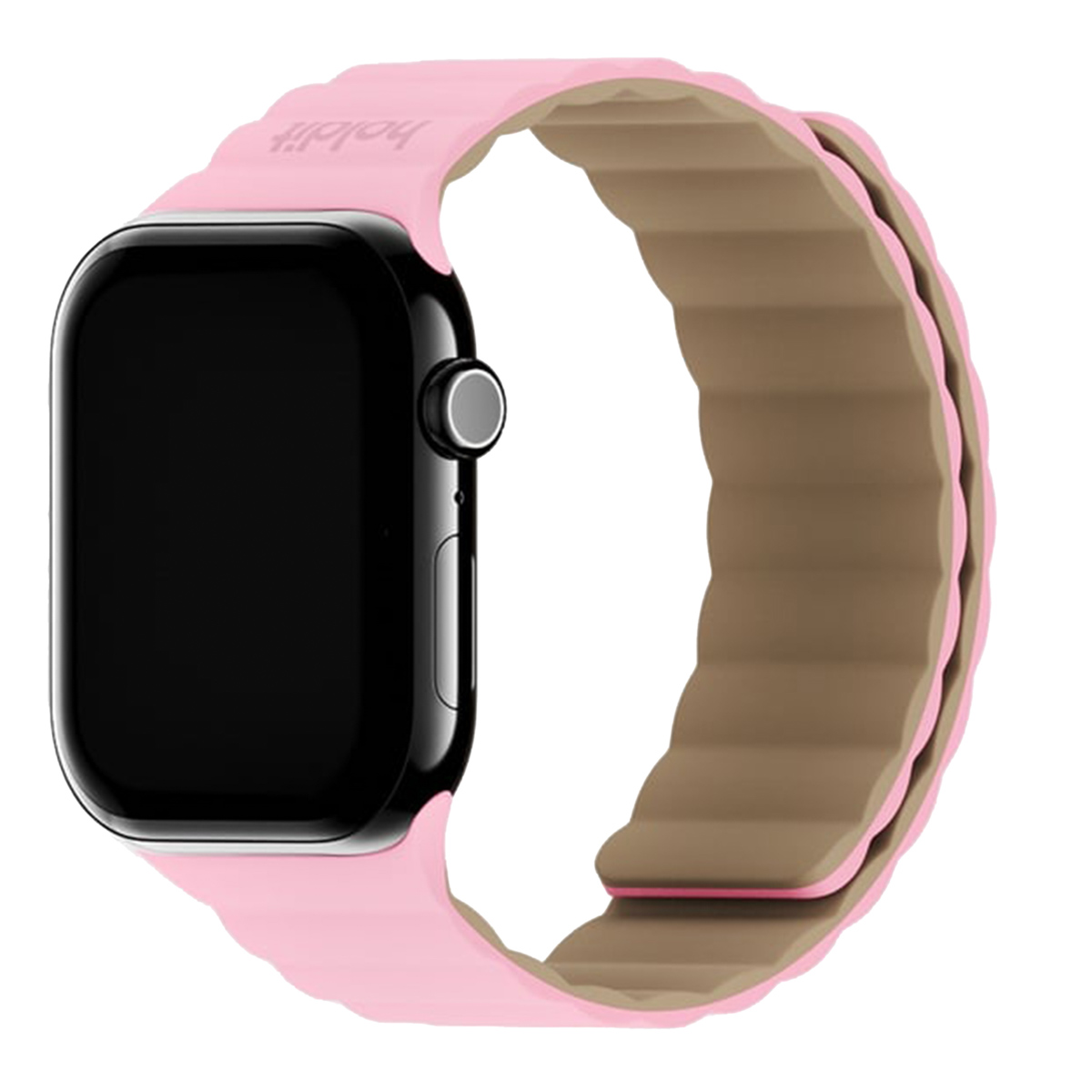 Holdit Silikonarmband Magnet für Apple Watch | 38/40/41/42 mm - Pink / Beige