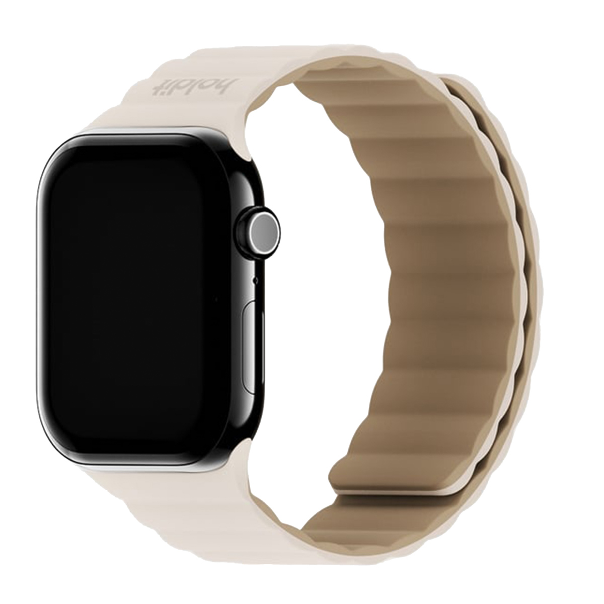 Holdit Silikonarmband Magnet für Apple Watch | 38/40/41/42 mm - Light Beige / Beige