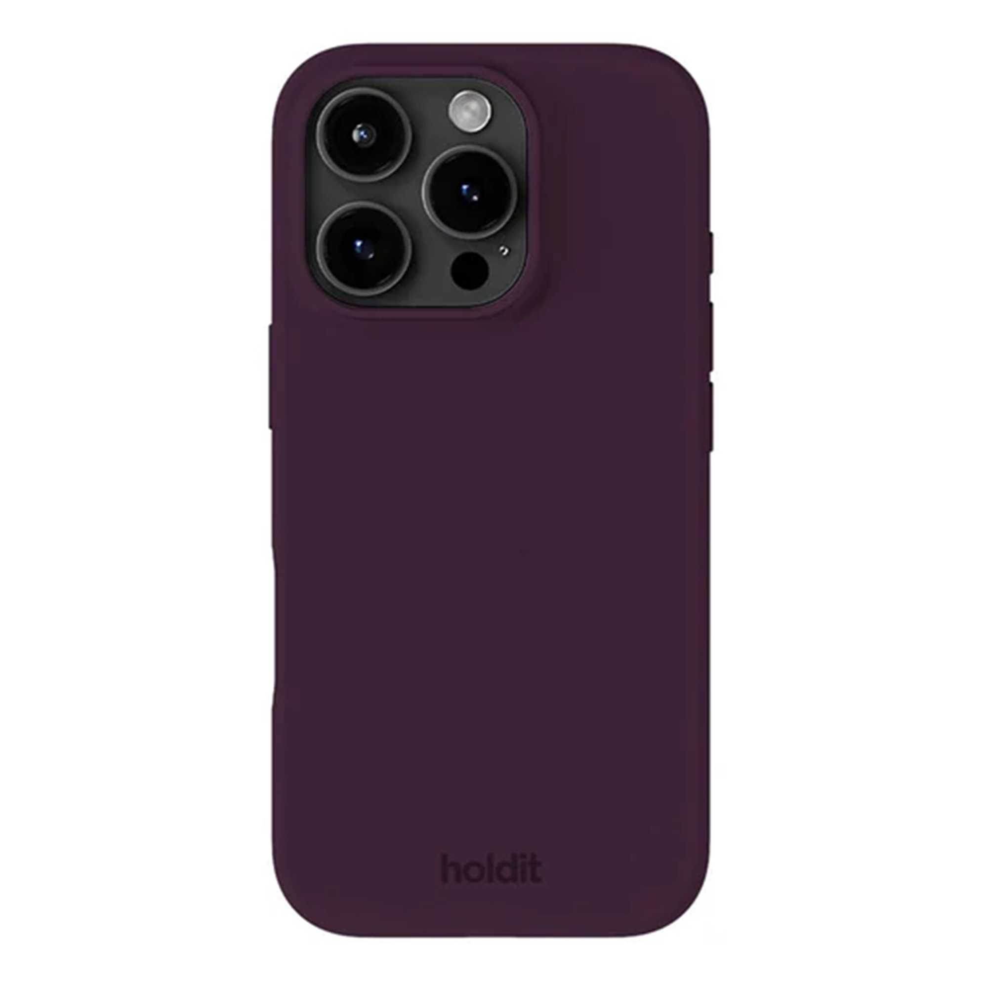 Holdit Silicone Case für das Apple iPhone 16 Pro - Deep Plum