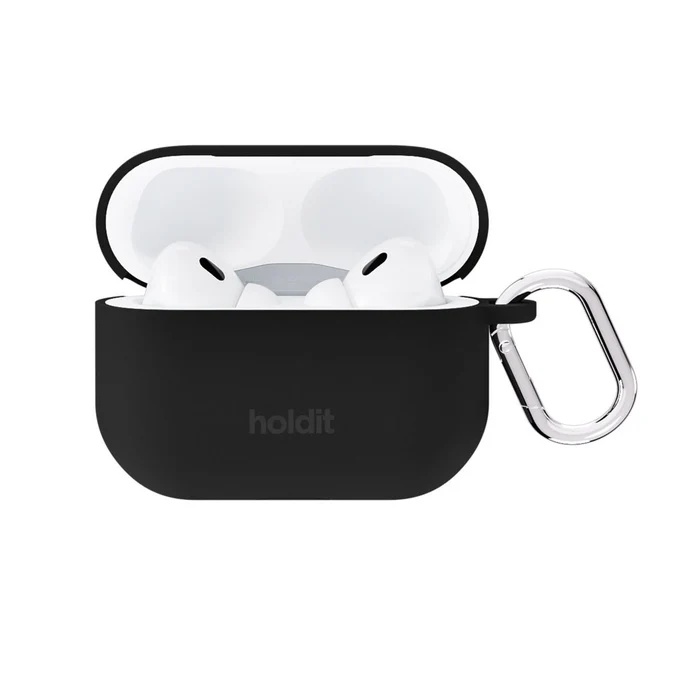 Holdit Solid Silicone Case für das Apple AirPods Pro / Pro 2 - Schwarz