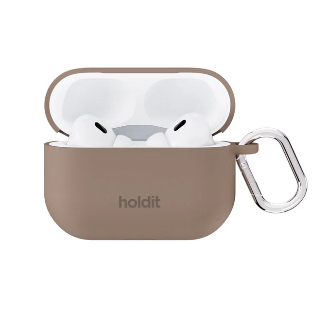 Holdit Solid Silicone Case für das Apple AirPods Pro / Pro 2 - Mocha Brown