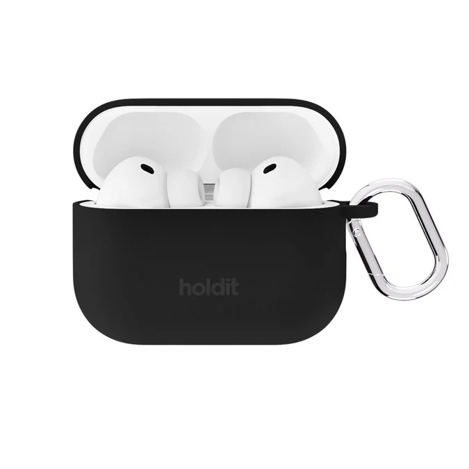 Holdit Solid Silicone Case für das Apple AirPods Pro 3 - Schwarz