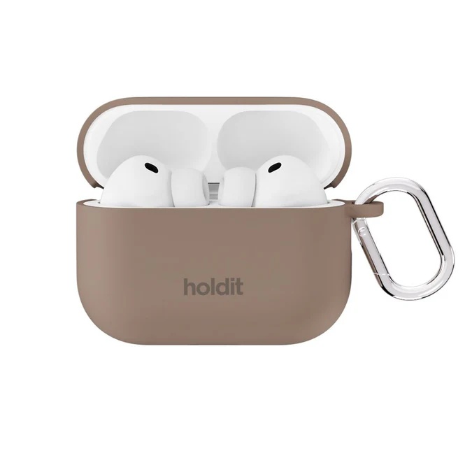 Holdit Solid Silicone Case für das Apple AirPods Pro 3 - Mocha Brown