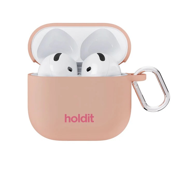 Holdit Solid Silicone Case für das Apple AirPods 4 - Bare Pink