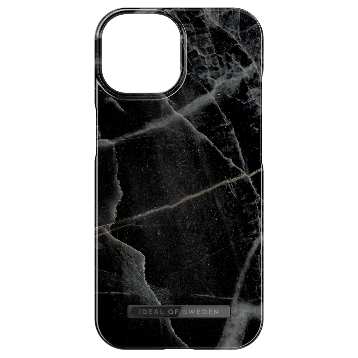 iDeal of Sweden Fashion Backcover MagSafe voor de Apple iPhone 15 - Black Thunder Marble
