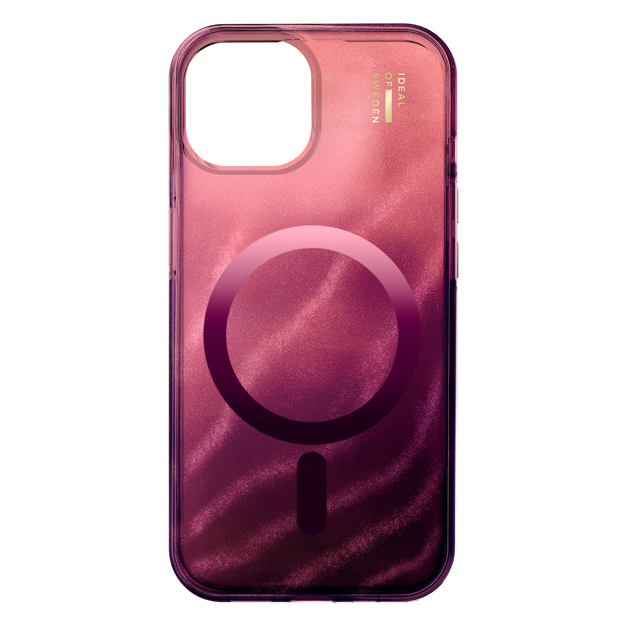 iDeal of Sweden Clear Case MagSafe für das Apple iPhone 17e / 16e / 15 / 14 / 13 - Cherry Lacquer