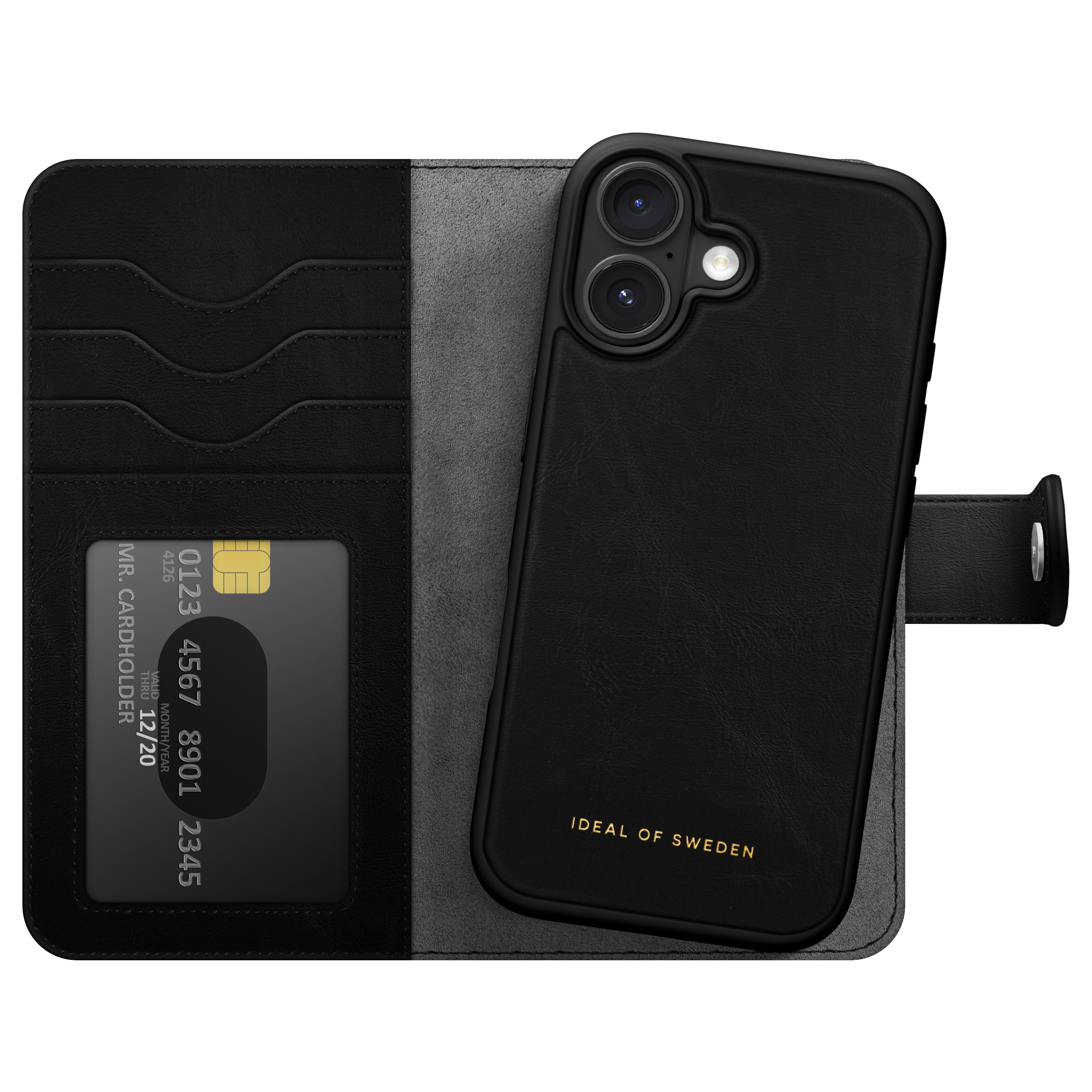 iDeal of Sweden Magnet Wallet+ Klapphülle für das Apple iPhone 17 - Black