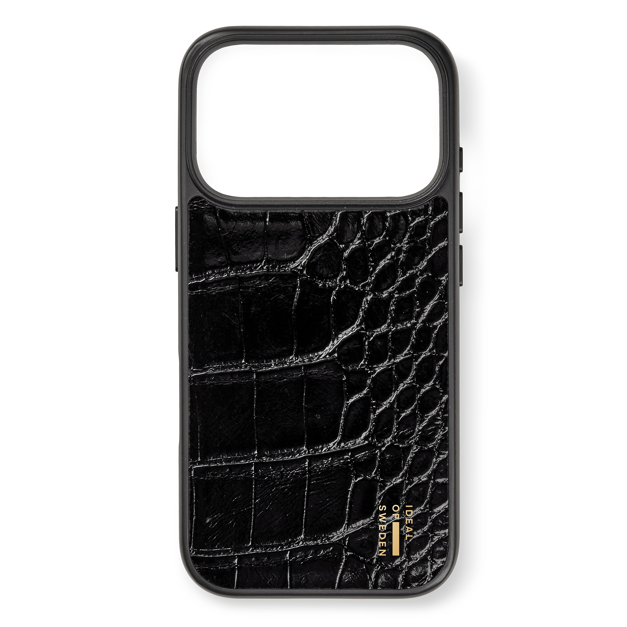 iDeal of Sweden MagSafe-Hülle aus veganem Leder für das Apple iPhone 18 Pro / 17 Pro - Black Croco