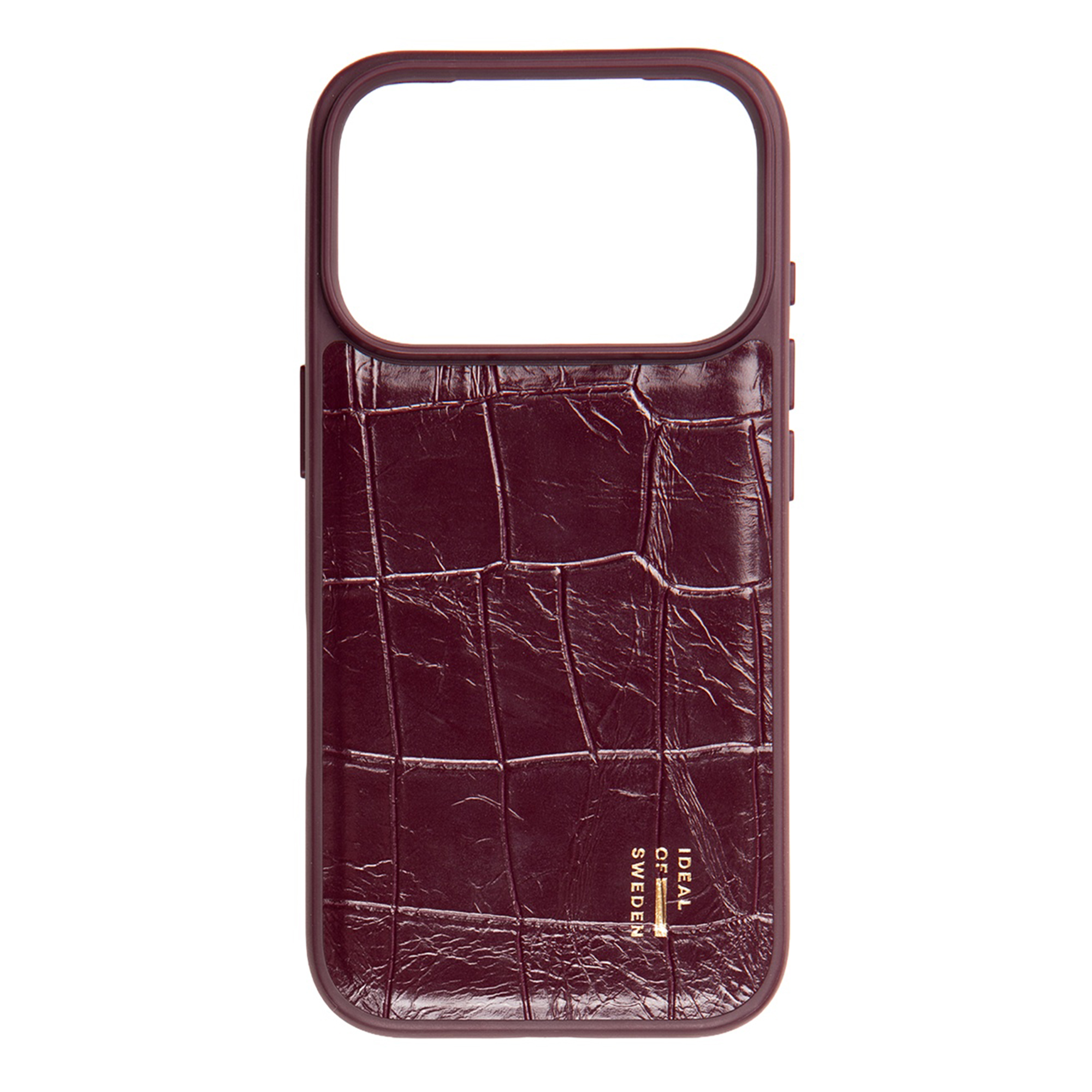 iDeal of Sweden MagSafe-Hülle aus veganem Leder für das Apple iPhone 18 Pro / 17 Pro - Fine Wine Croco