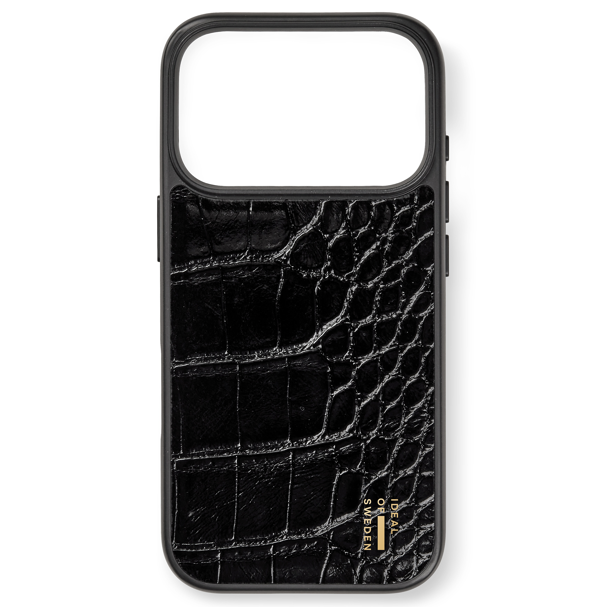 iDeal of Sweden MagSafe-Hülle aus veganem Leder für das Apple iPhone 18 Pro Max / 17 Pro Max - Black Croco