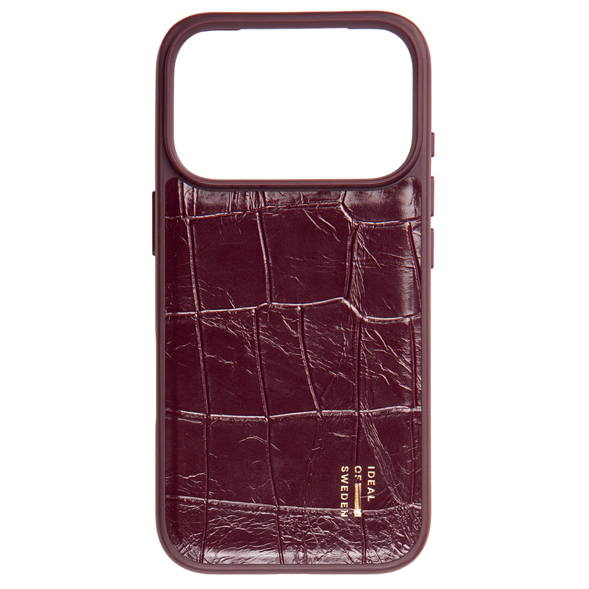 iDeal of Sweden MagSafe-Hülle aus veganem Leder für das Apple iPhone 18 Pro Max / 17 Pro Max - Fine Wine Croco