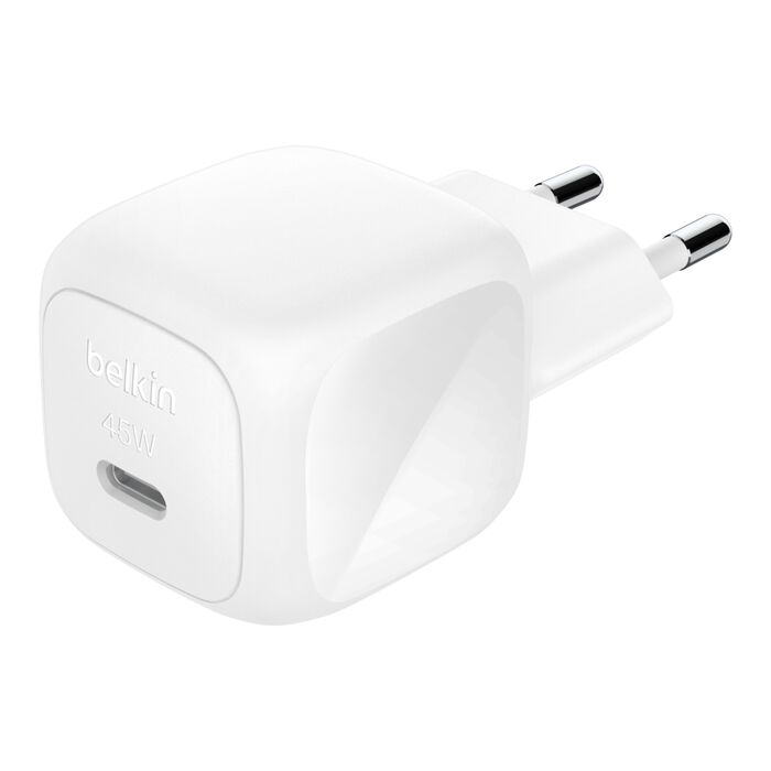 Belkin BoostCharge Kompakter USB-C Ladegerät 45W - Weiß
