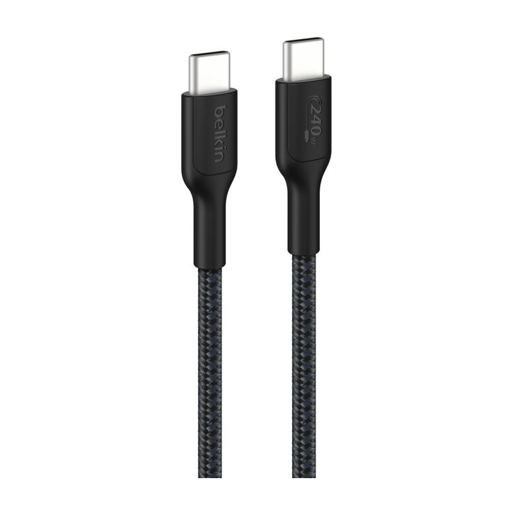 Belkin BoostCharge Pro Braided USB-C auf USB-C Kabel - 1 Meter - Schwarz