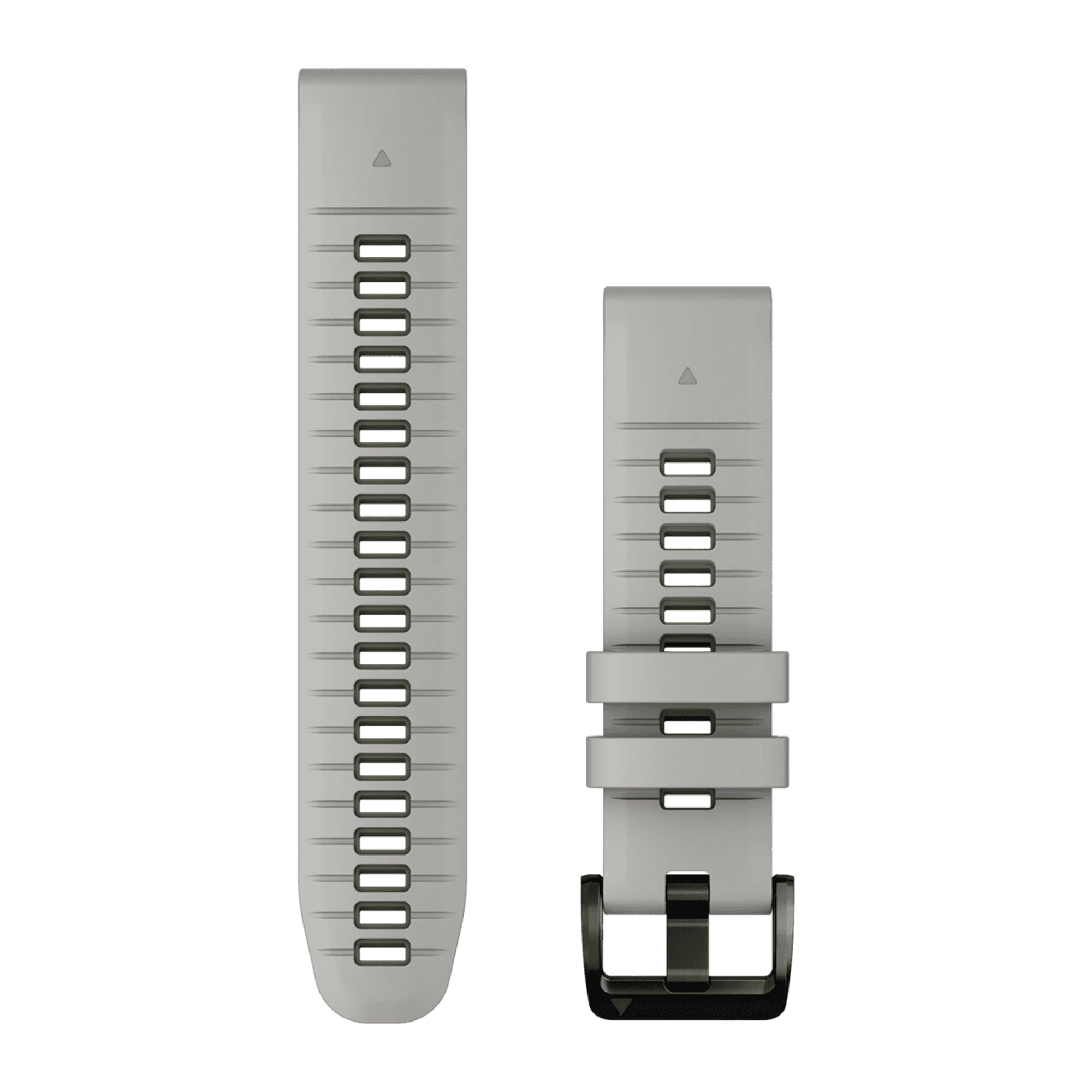 QuickFit® Silikonarmband - Garmin 22 mm Anschluss - Fog Gray / Moss