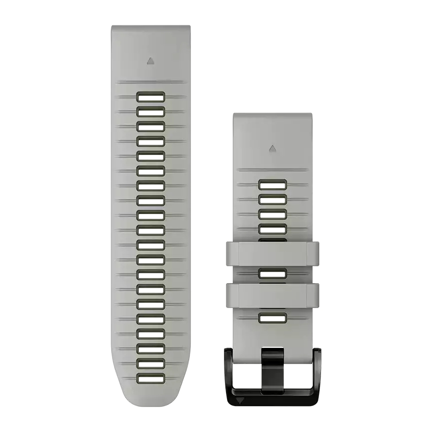 QuickFit® Silikonarmband - Garmin 26 mm Anschluss - Fog Gray / Moss