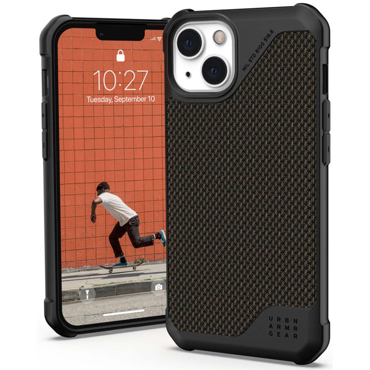 UAG Back Cover Metropolis LT für das Apple iPhone 13 - Kevlar Olive