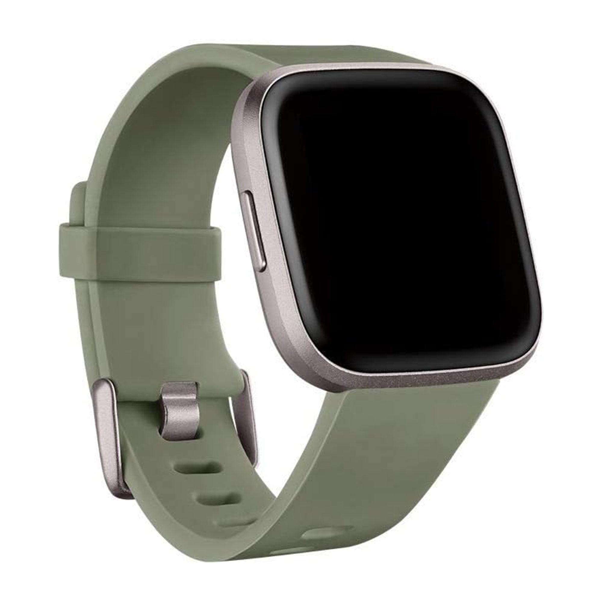 Classic Silikonarmband für Fitbit Versa / Versa 2 / Versa Lite - Größe L - Olive