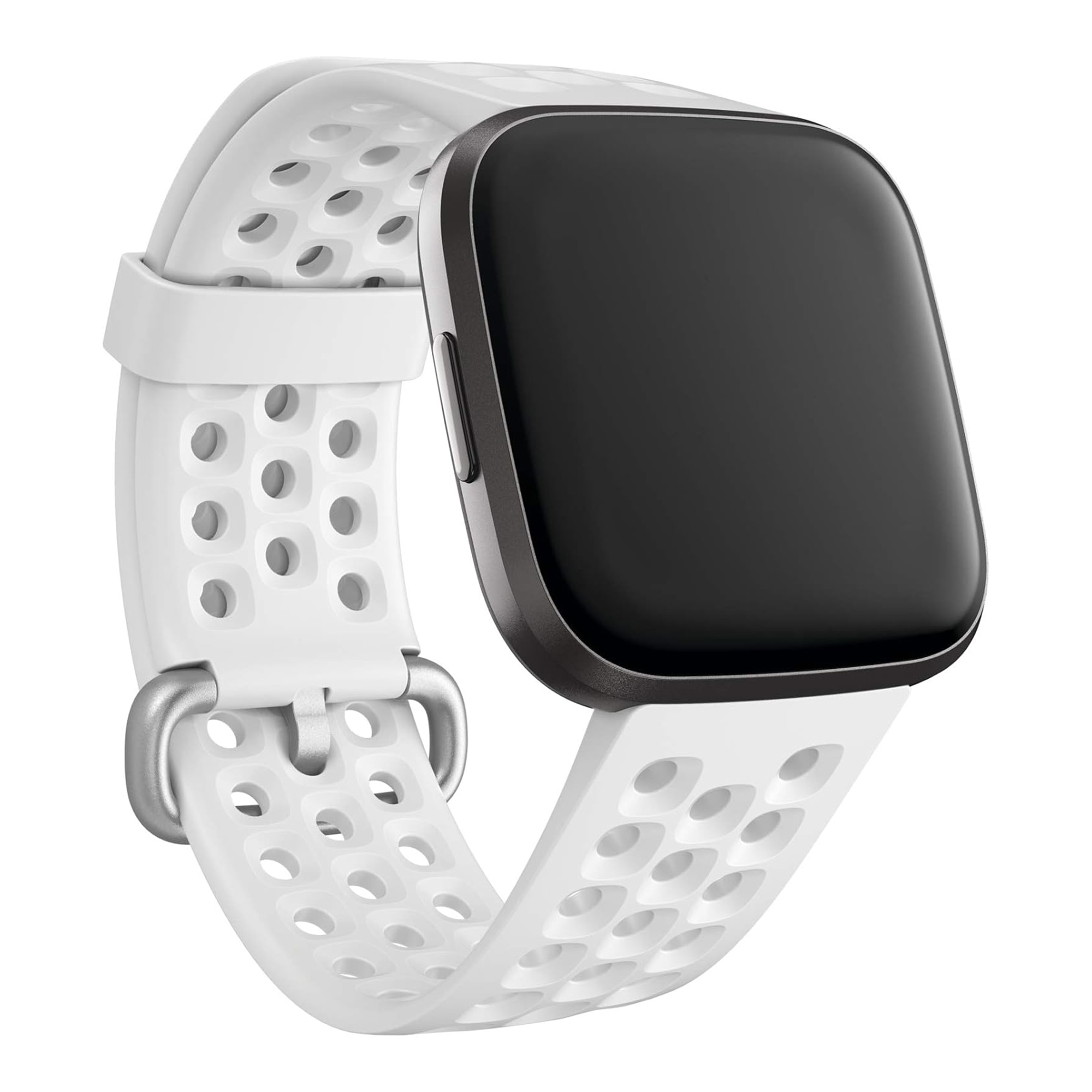 Sport Silikonarmband für Fitbit Versa / Versa 2 / Versa Lite - Größe S - Weiß