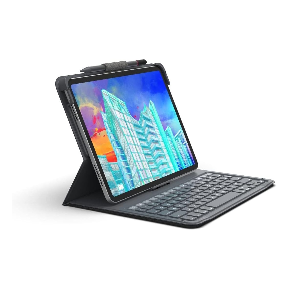 ZAGG Messenger Folio 2 Tastaturhülle für das Apple iPad 11 (2025) 11 Zoll A16 / iPad 10 (2022) 10.9 Zoll - QWERTZ / DE - Schwarz