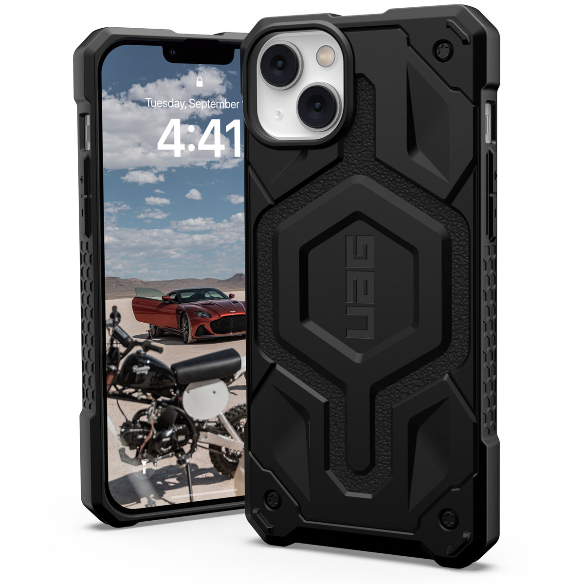 UAG Monarch Backcover MagSafe für das Apple iPhone 14 Plus - Schwarz