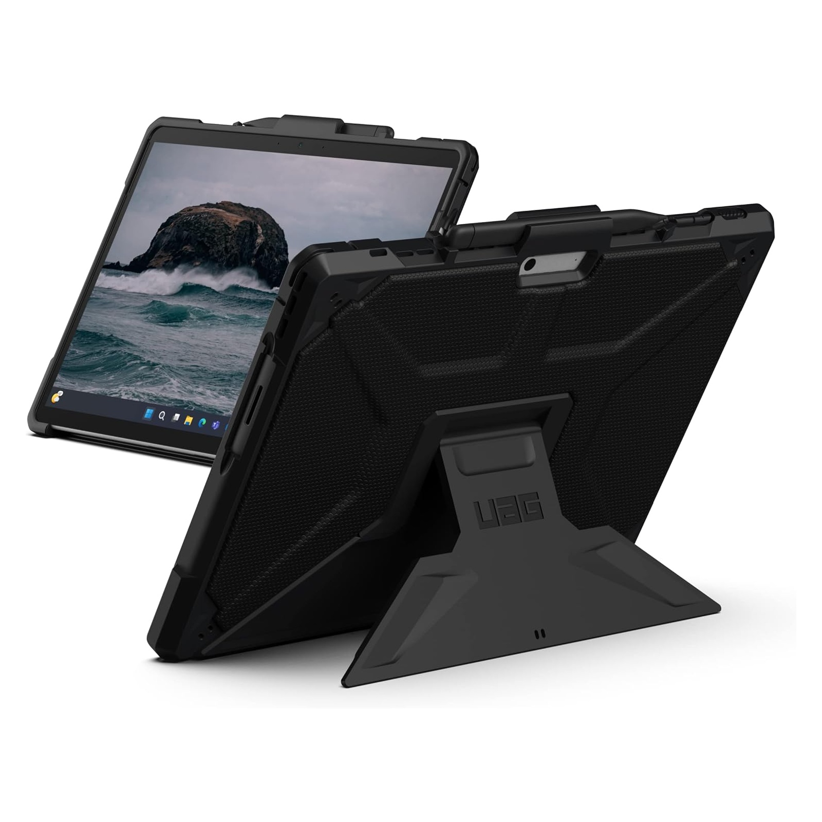 UAG Metropolis Hülle mit Ständer für das Microsoft Surface Pro 9 / Pro 10 / Pro 11 / Pro 12 - 13 Zoll - Schwarz