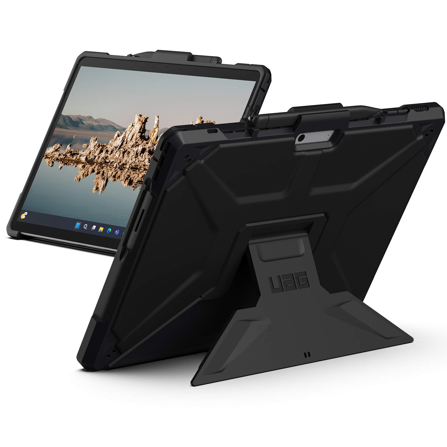 UAG Metropolis Hülle mit Ständer für das Microsoft Surface Pro 9 / Pro 10 / Pro 11 / Pro 12 - 13 Zoll - Schwarz