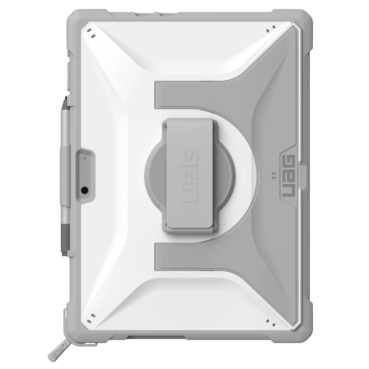 UAG Plasma Healthcare backcover mit Strap und Schultergurt für das Microsoft Surface Pro 9 / Pro 10 / Pro 11 / Pro 12 - 13 Zoll - Weiß / Grau