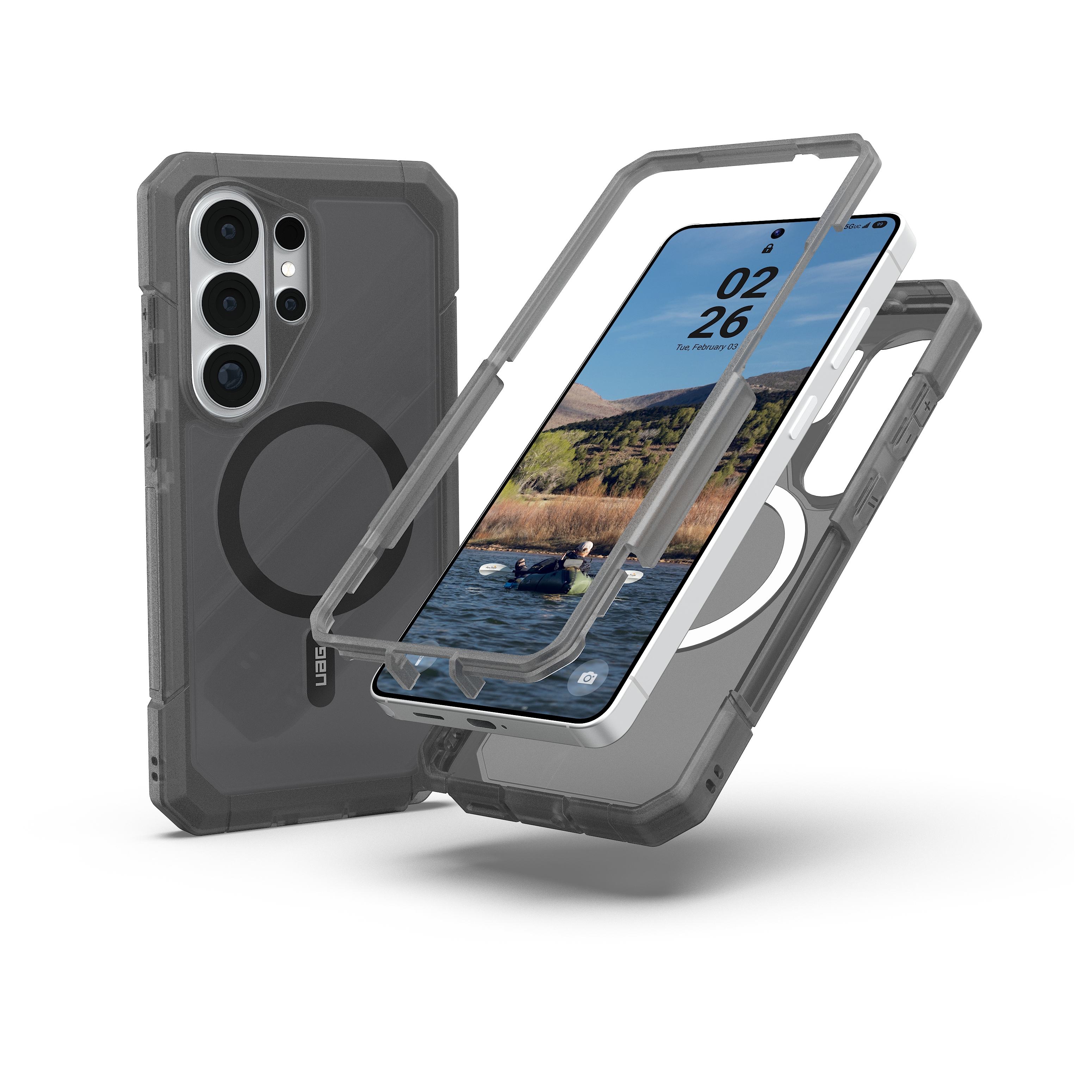UAG Trooper Backcover mit Magnet für das Samsung Galaxy S26 Ultra - Ash