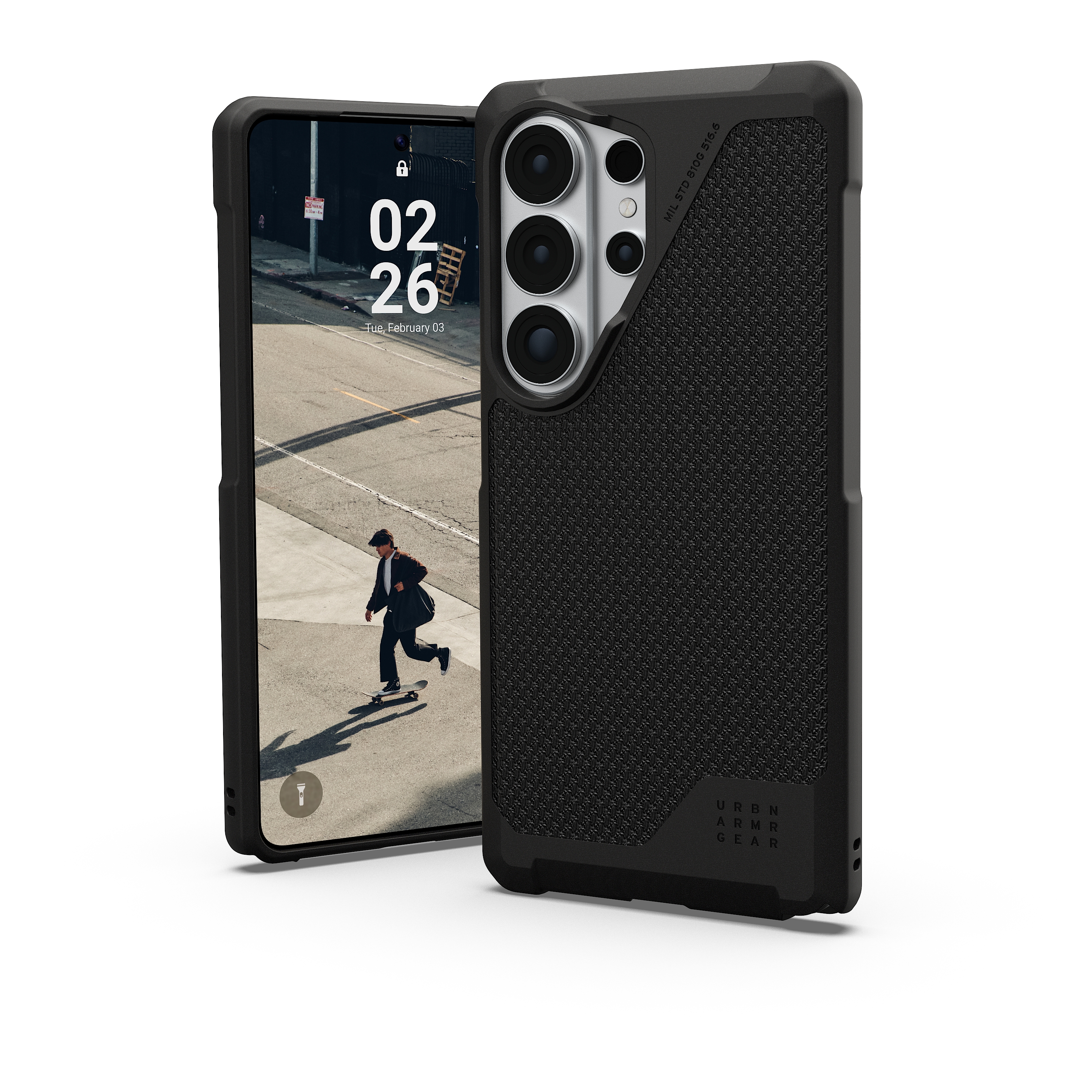 UAG Back Cover Metropolis LT MagSafe für das Samsung Galaxy S26 Ultra - Kevlar Black