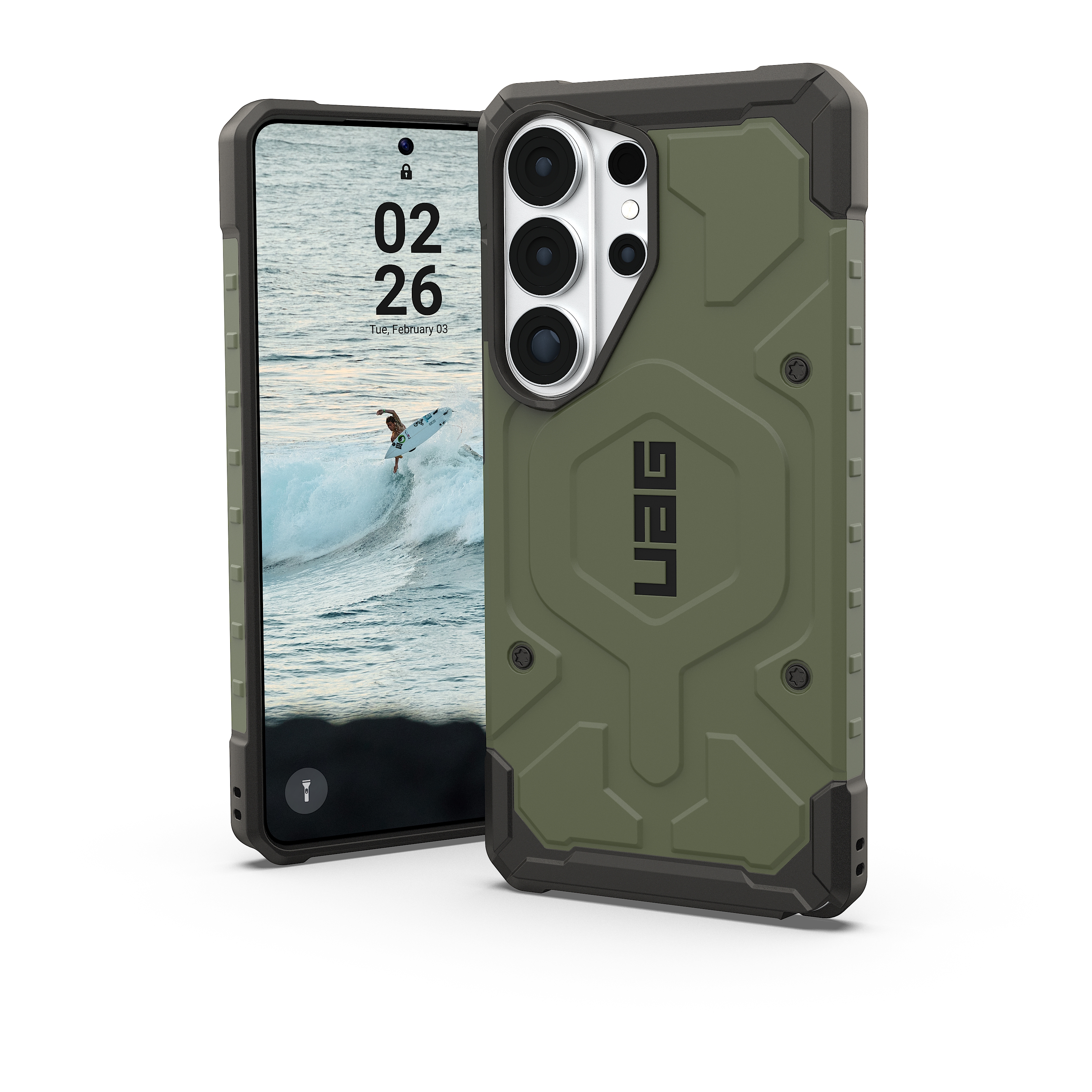 UAG Pathfinder Case MagSafe für das Samsung Galaxy S26 Ultra - Olive Drab