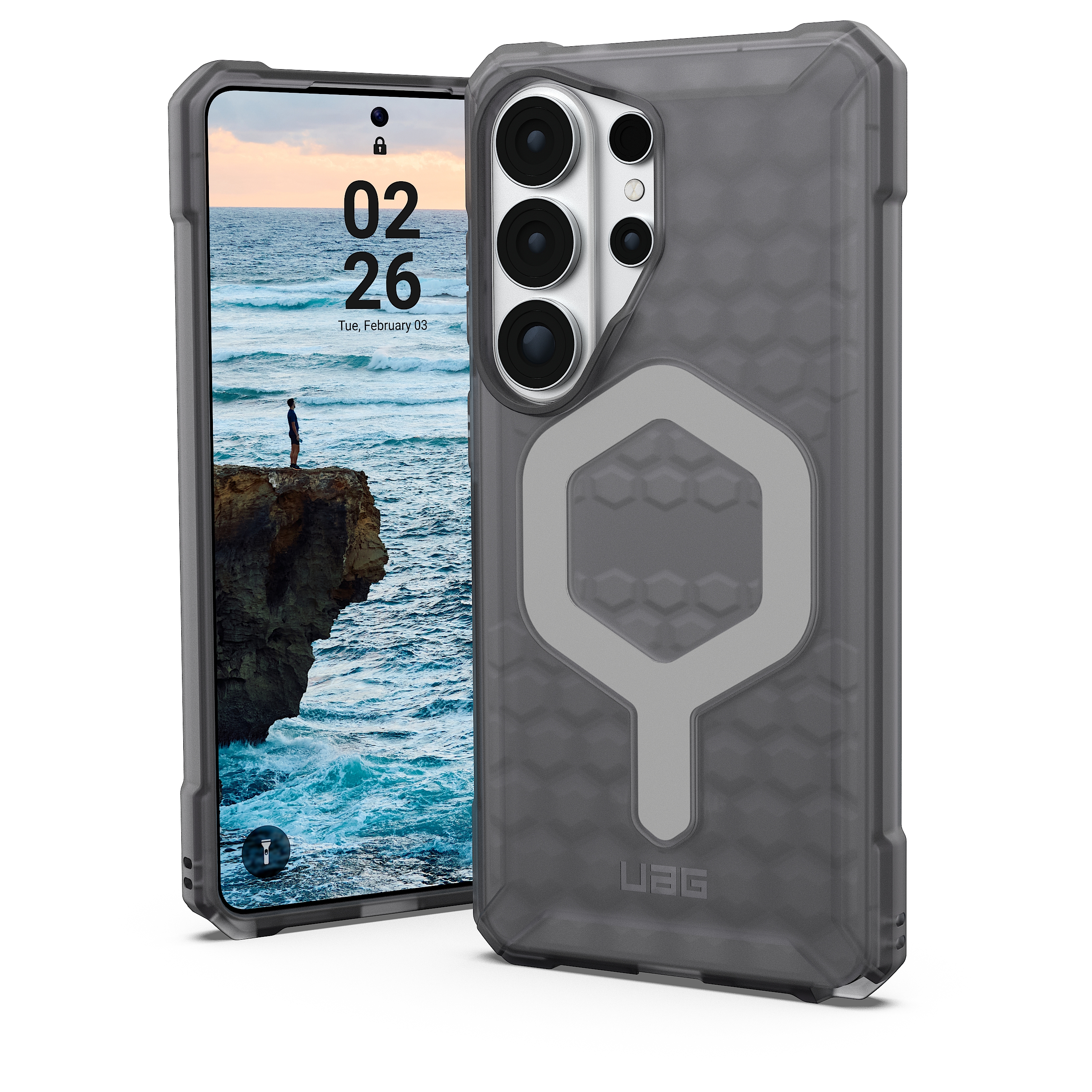 UAG Essential Armor MagSafe für das Samsung Galaxy S26 Ultra - Ash