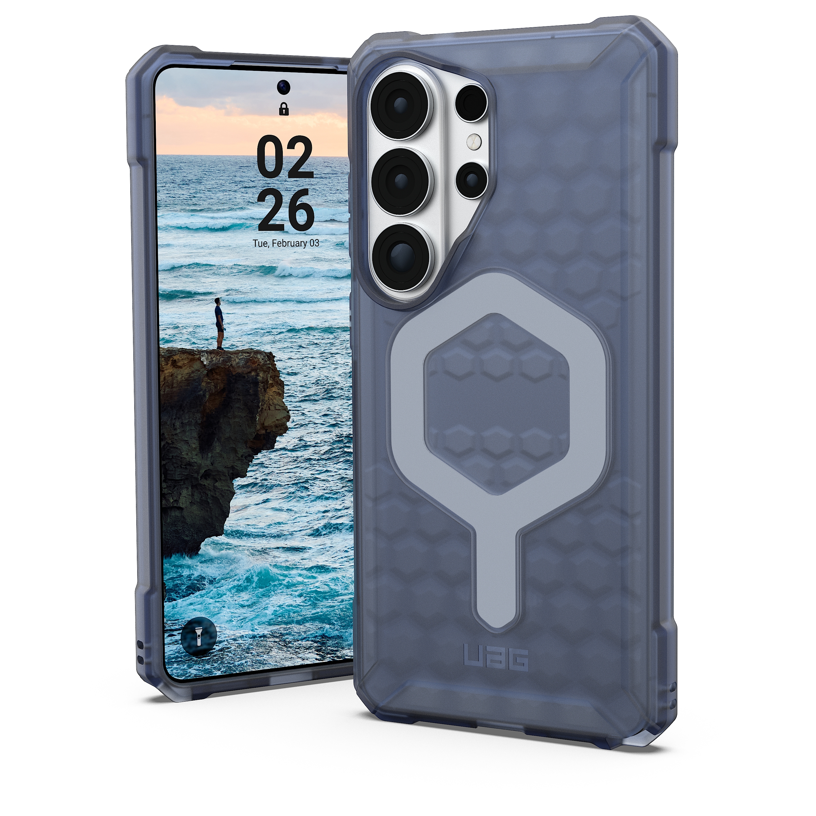 UAG Essential Armor MagSafe für das Samsung Galaxy S26 Ultra - Cloud Blue