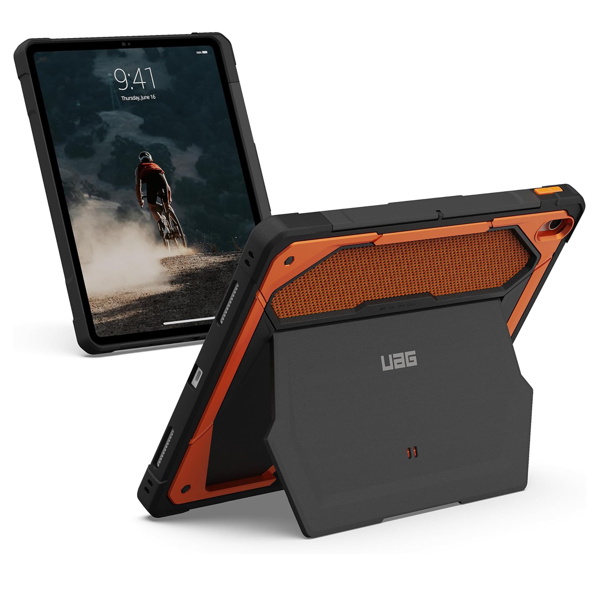 UAG Monarch Kevlar Backcover für das Apple iPad Air 13 Zoll (2026) M4 / (2025) M3 / (2024) M2 - Kevlar Burnt Orange