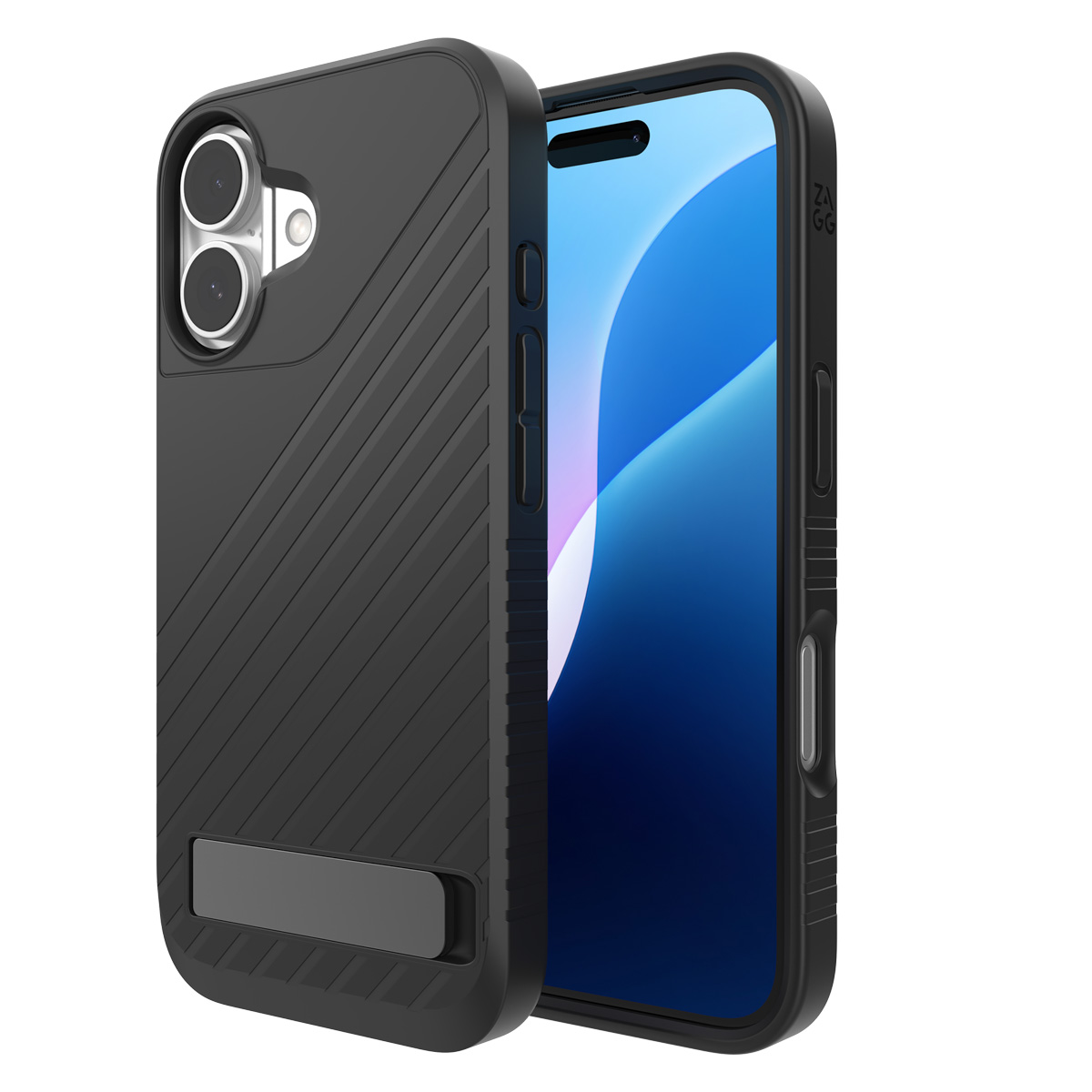 ZAGG Denali Snap KS Case für das Apple iPhone 16 - Schwarz