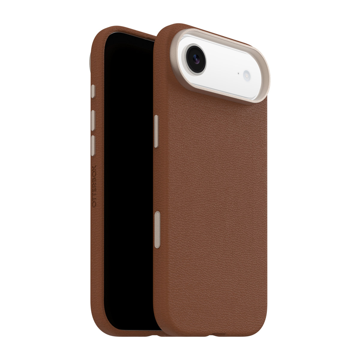 OtterBox Symmetry Cactus Leder Back Cover MagSafe für das Apple iPhone Air - Desert Sadle