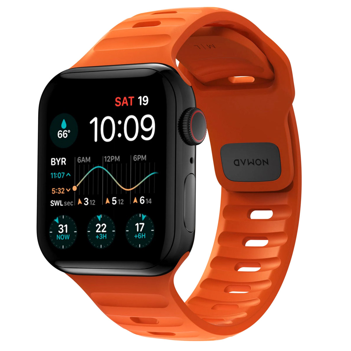 Nomad Sport Armband FKM für Apple Watch | 38/40/41/42 mm - Ultra Orange