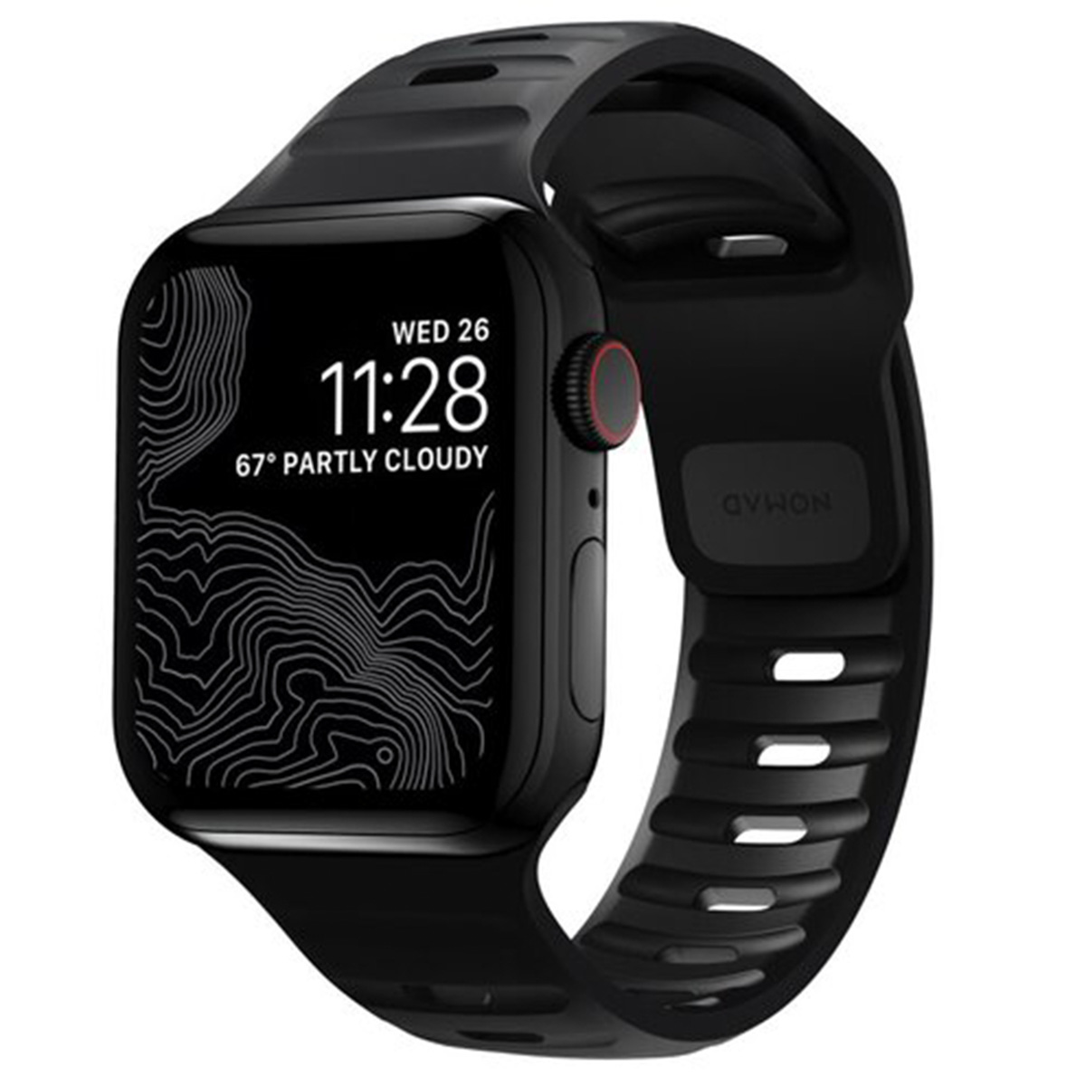 Nomad Sport Armband FKM für  Apple Watch | 38/40/41/42 mm - Schwarz