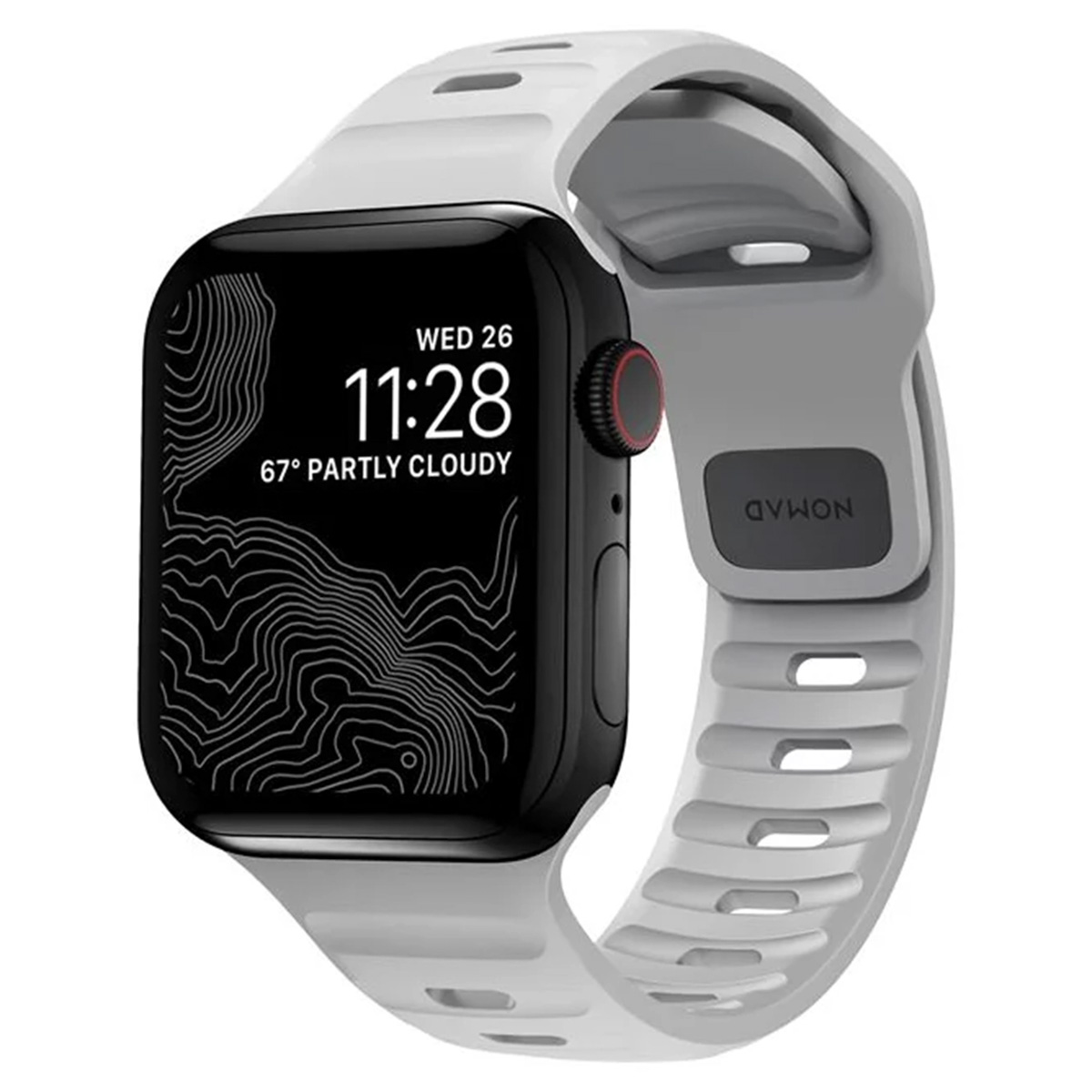 Nomad Sport Armband FKM für Apple Watch | 38/40/41/42 mm - Lunar Gray