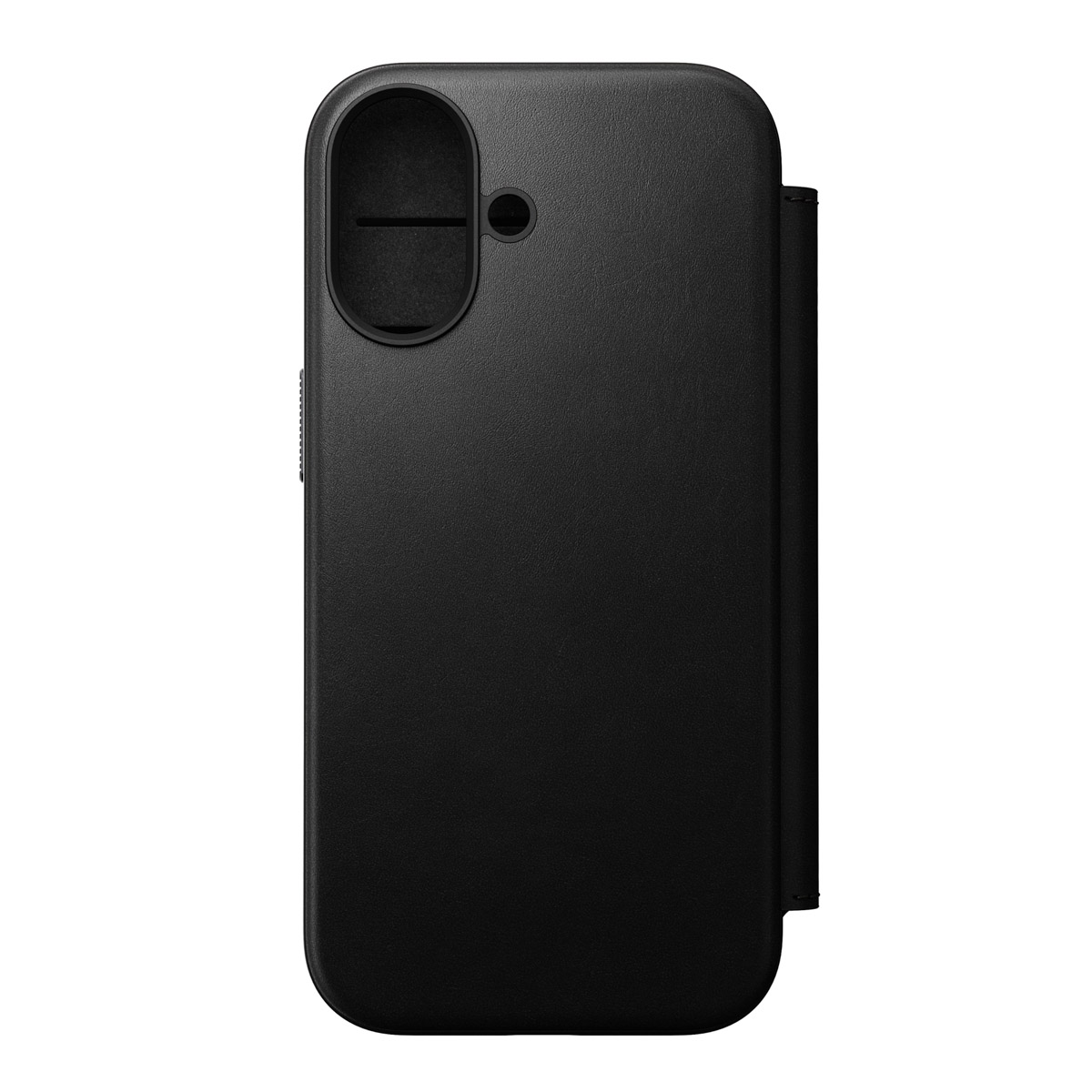 Nomad Modern Leather Folio Klapphülle für das Apple iPhone 17 - Schwarz