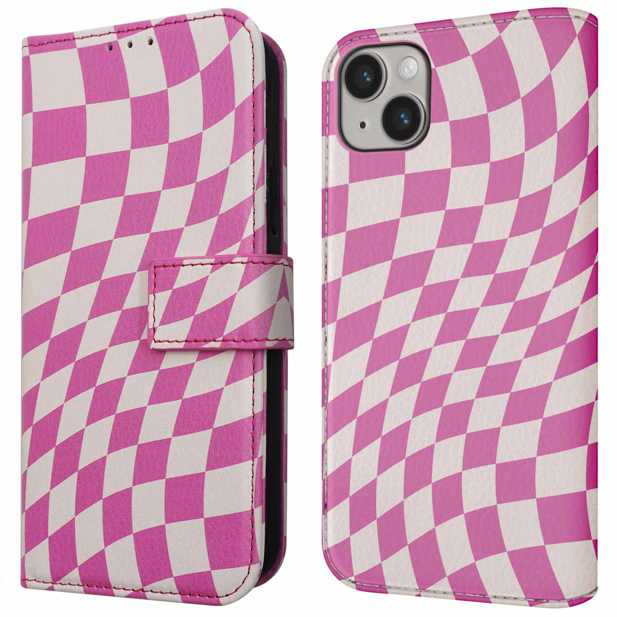 imoshion Design Klapphülle für das Apple iPhone 14 - Retro Pink