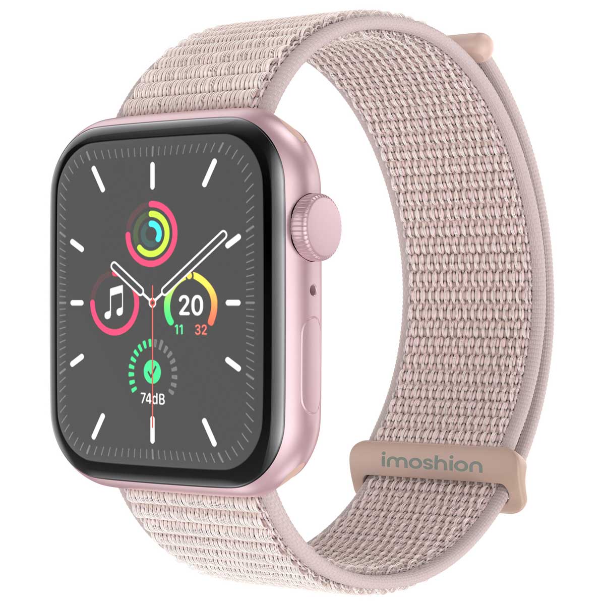 imoshion Nylonarmband für Apple Watch | 44/45/46/49 mm - Light Pink