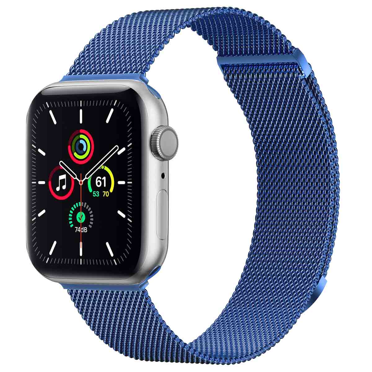 imoshion Magnetisches Milanaise Armband für Apple Watch | 38/40/41/42 mm - Größe M - Blau