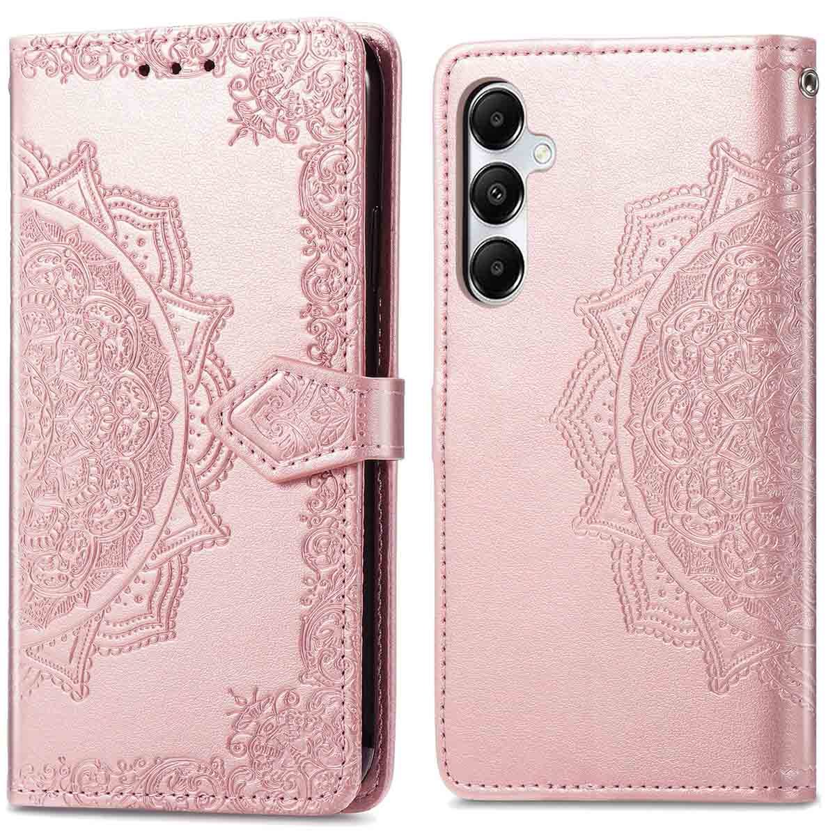 imoshion Mandala Klapphülle für das Samsung Galaxy A55 - Rosé gold