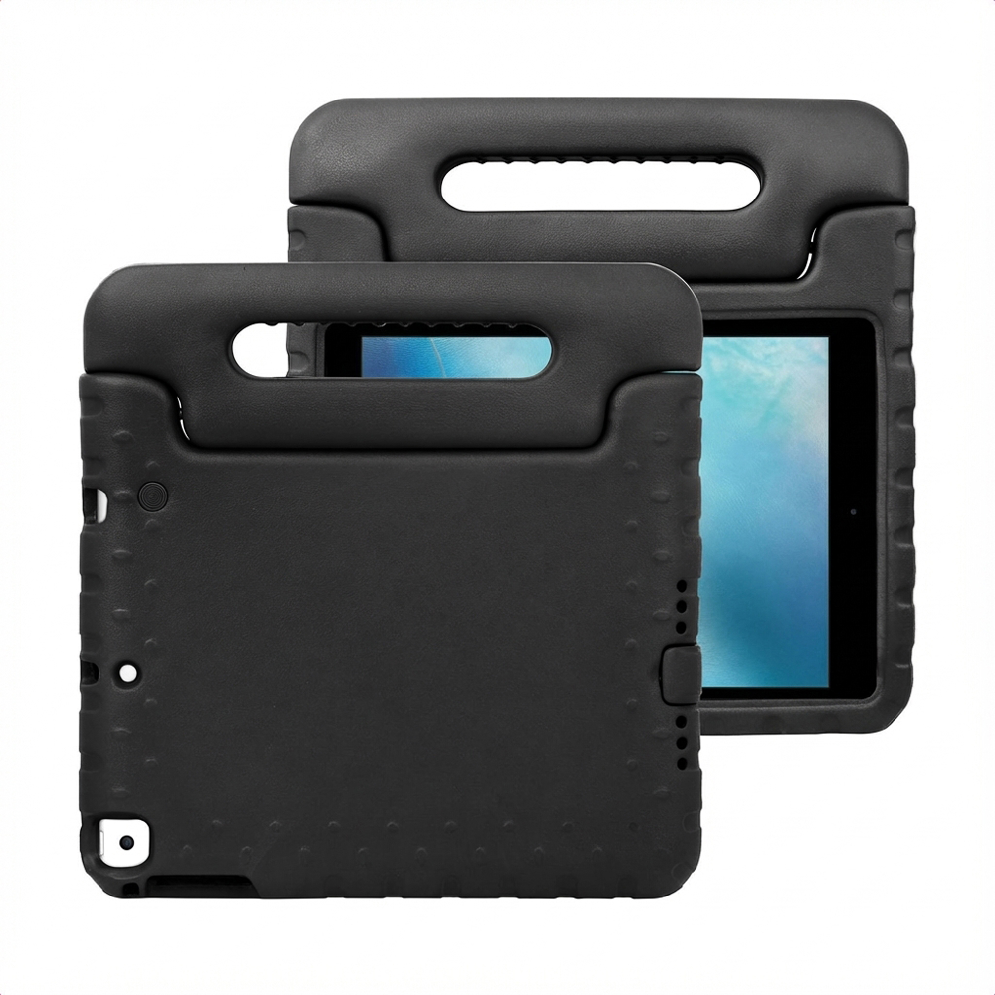 imoshion Schutzhülle mit Handgriff kindersicher für das Apple iPad 6 (2018) 9.7 Zoll / iPad 5 (2017) 9.7 Zoll - Schwarz
