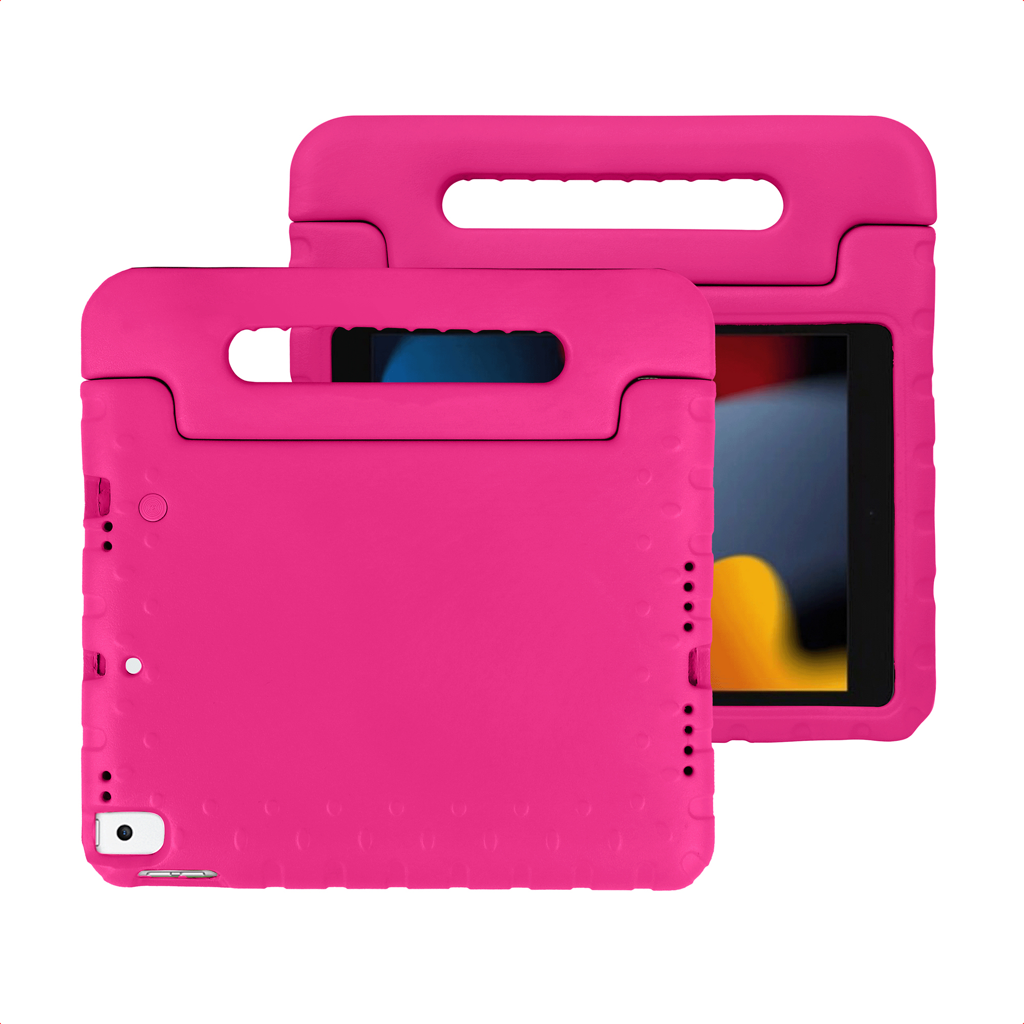 imoshion Schutzhülle mit Handgriff kindersicher für das Apple iPad 9 (2021) 10.2 Zoll / iPad 8 (2020) 10.2 Zoll / iPad 7 (2019) 10.2 Zoll - Rosa