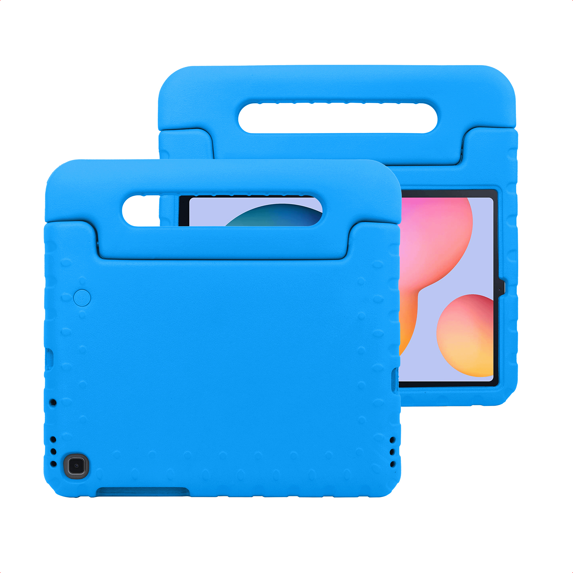 imoshion Schutzhülle mit Handgriff kindersicher für das Samsung Galaxy Tab S6 Lite (2020/2022/2024) - Blau