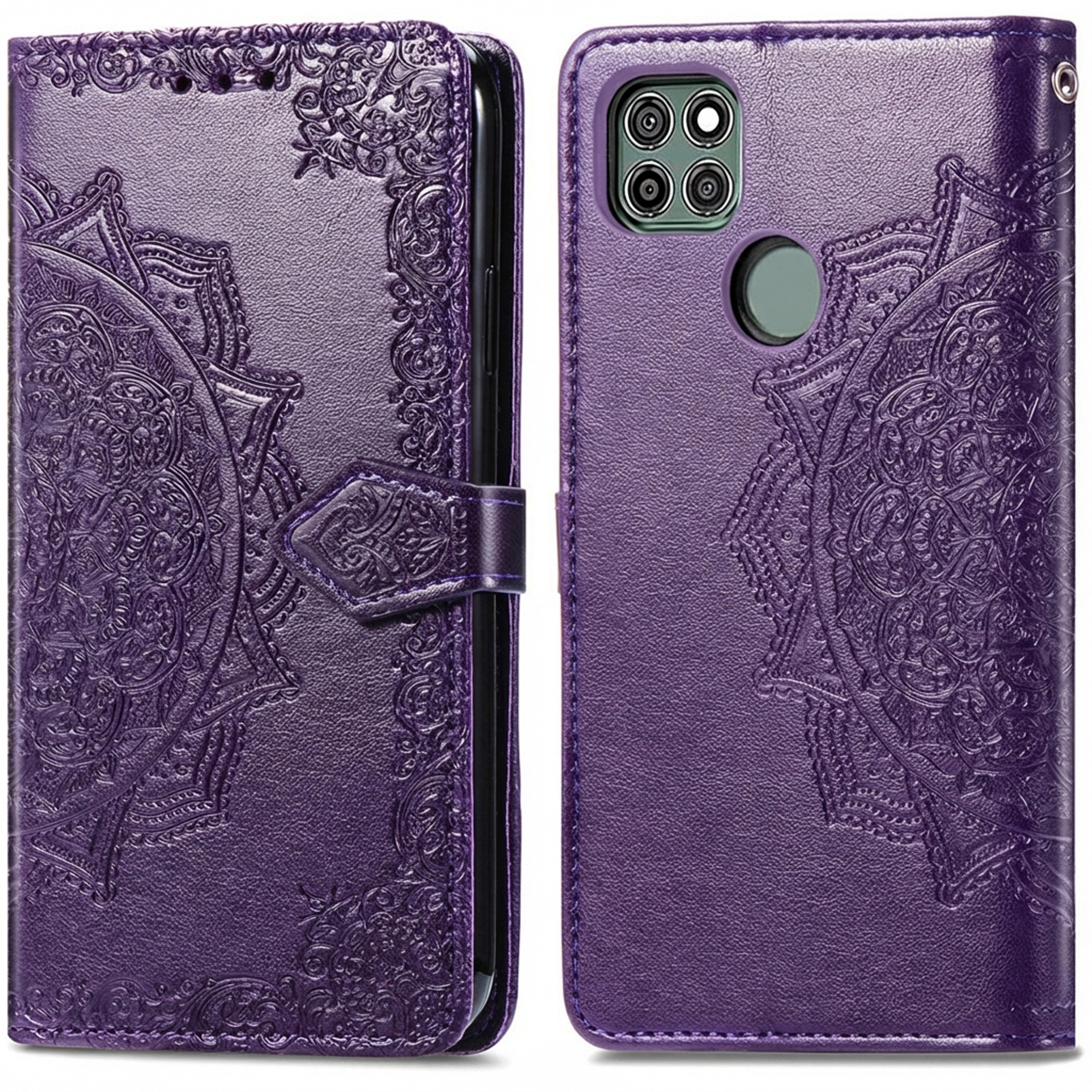 imoshion Mandala Klapphülle für das Motorola Moto G9 Power - Violett