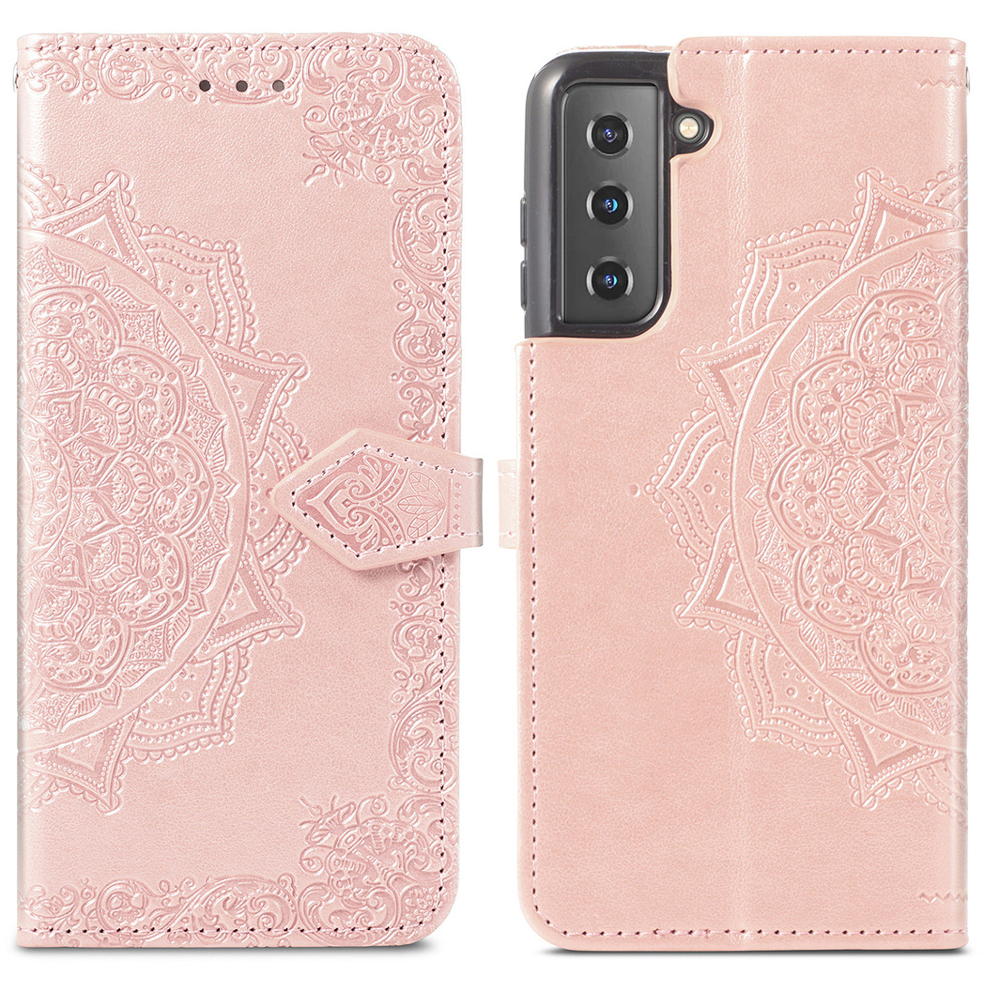 imoshion Mandala Klapphülle für das Samsung Galaxy S21 - Rosé gold