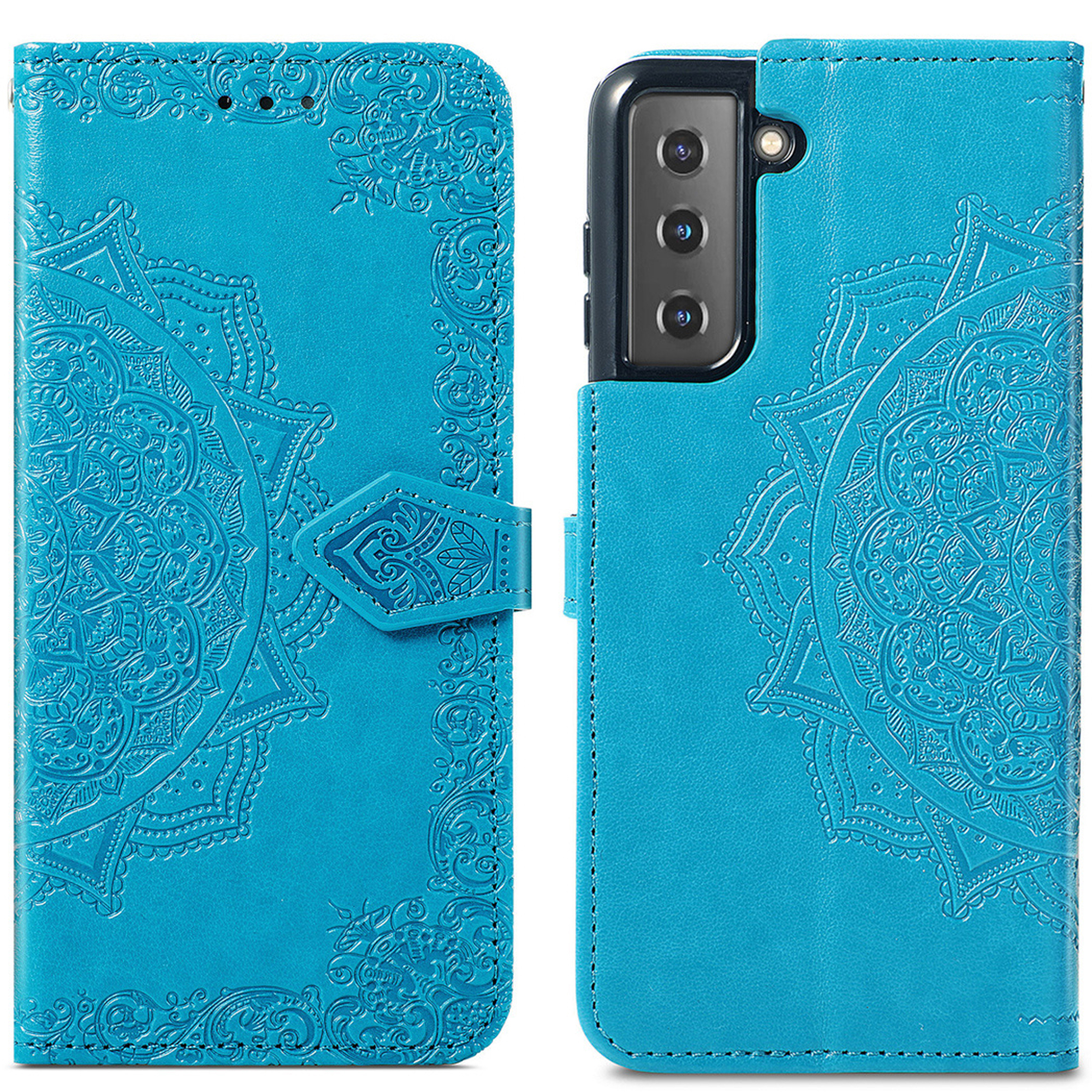imoshion Mandala Klapphülle für das Samsung Galaxy S21 - Türkis
